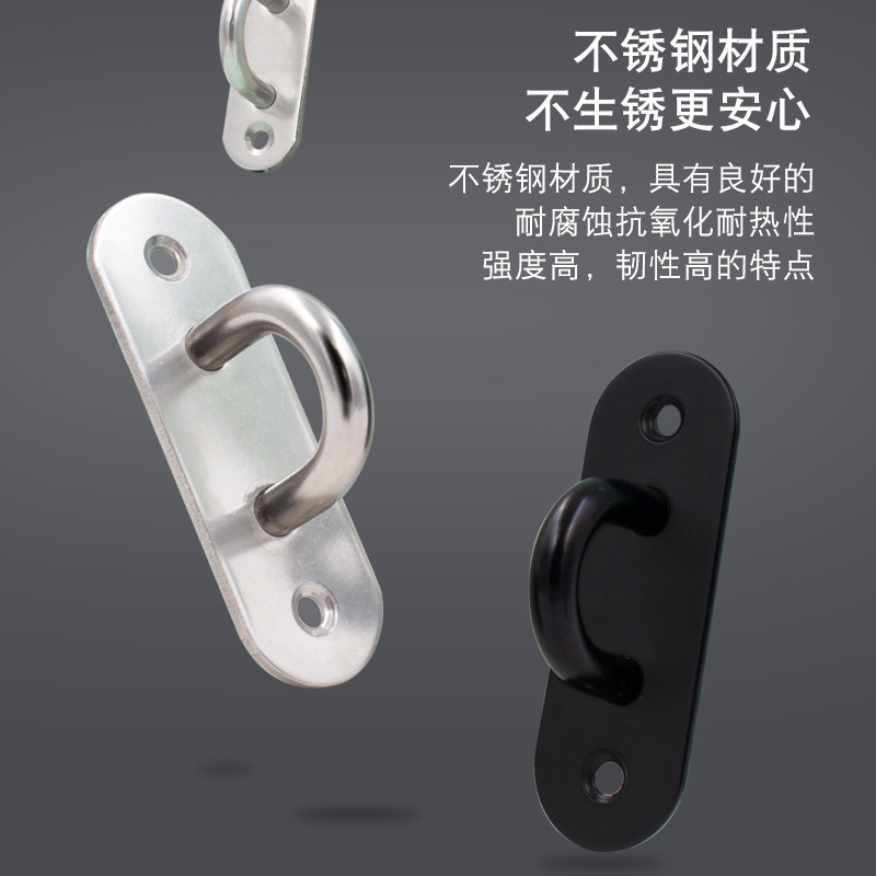 Gancho montado en el techo de acero inoxidable engrosado, gancho portador de carga para techo de pared, gancho de techo para colgar pantallas de proyección, gancho único para pared con clavo de techo.