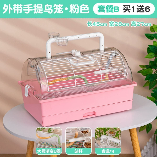 Bird Takeaway Carrying Box Package B (Pink)