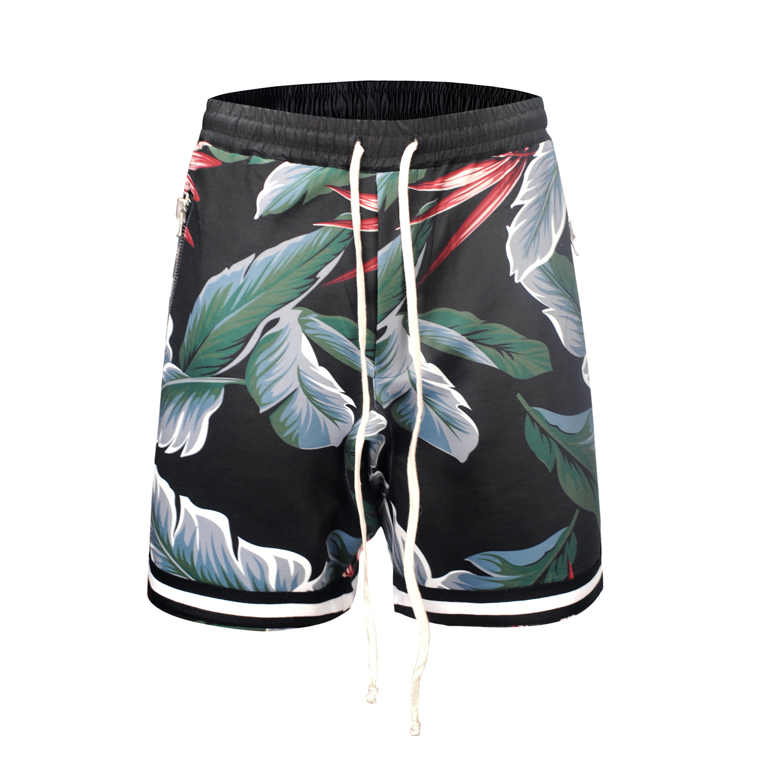 Title 6, Vintage Casual Loose Fitting Floral Leaf Shorts...