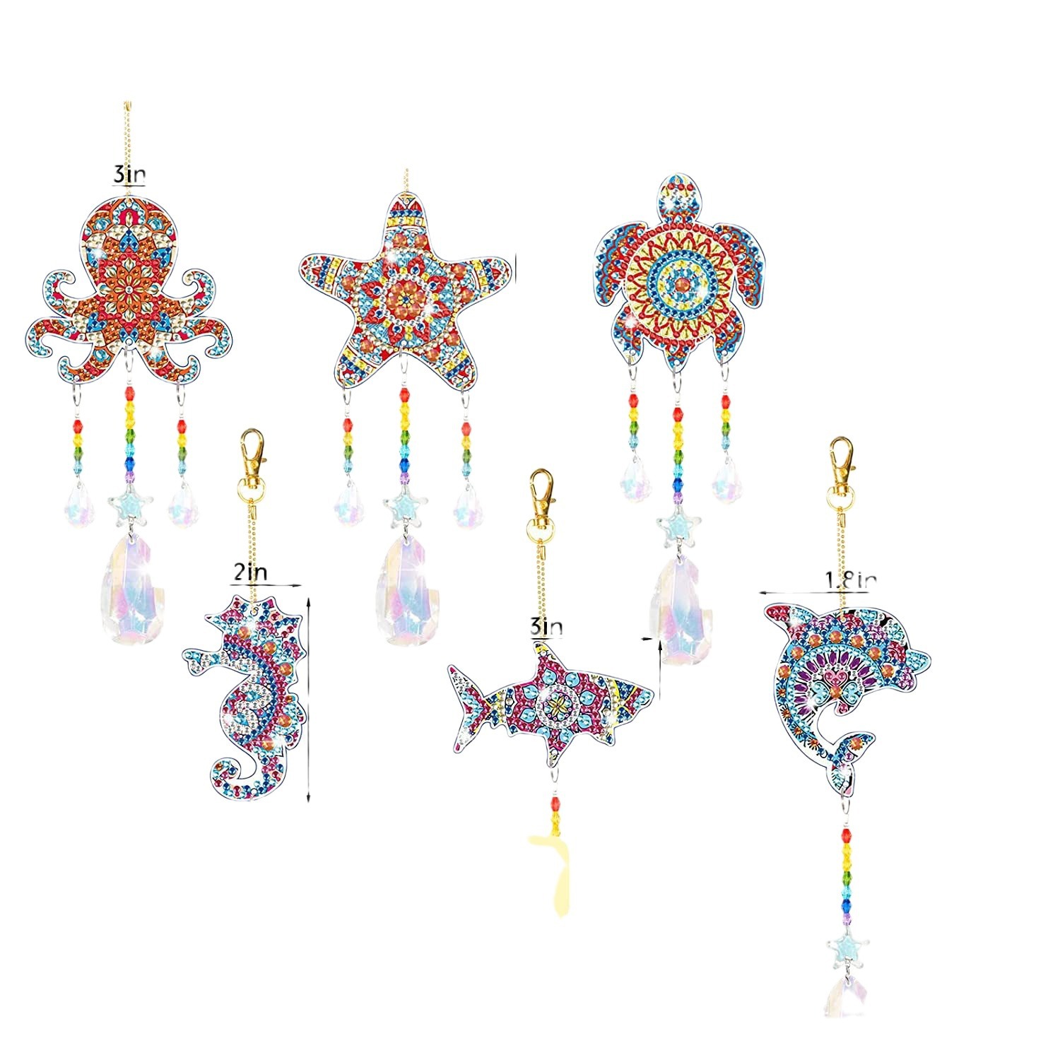 Nuevo Amazon Diamond Painting Wind Bell Colgante Diychuang Diamante Painting Wind Bell Set