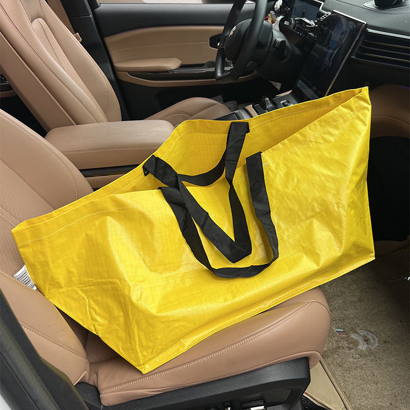 手提编织袋订做覆膜防水大容量服装购物袋礼品收纳蛇皮袋定制logo