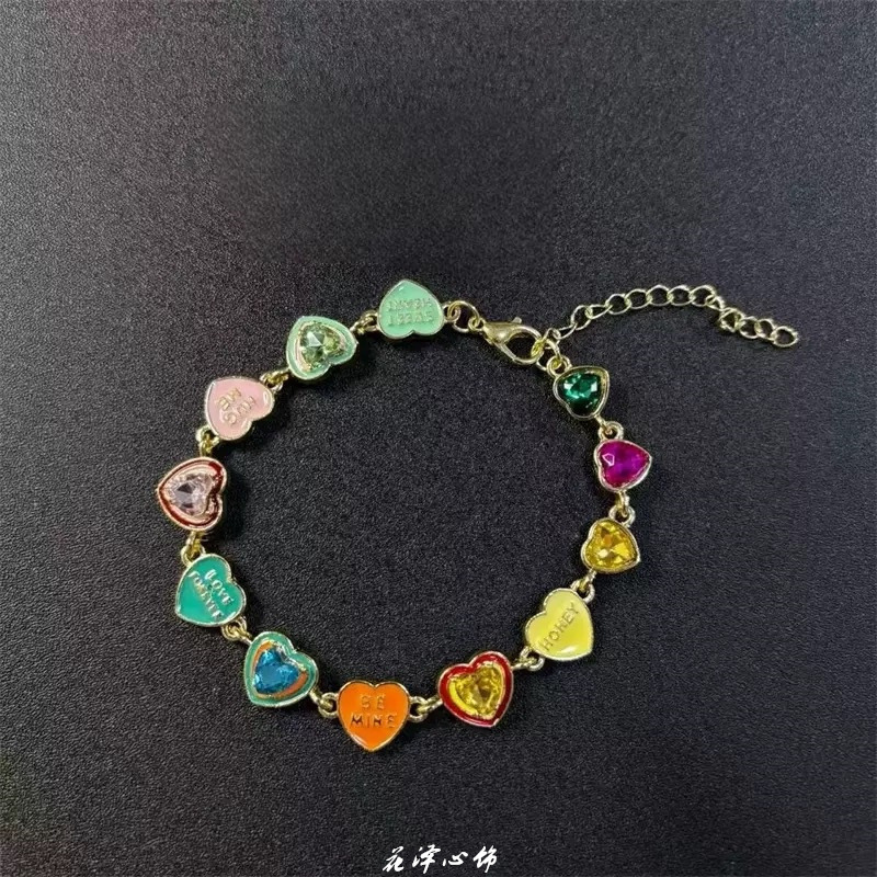Vintage 古着Lucky Clover青野星愿幸运四叶草手链猫眼石小众手链|undefined