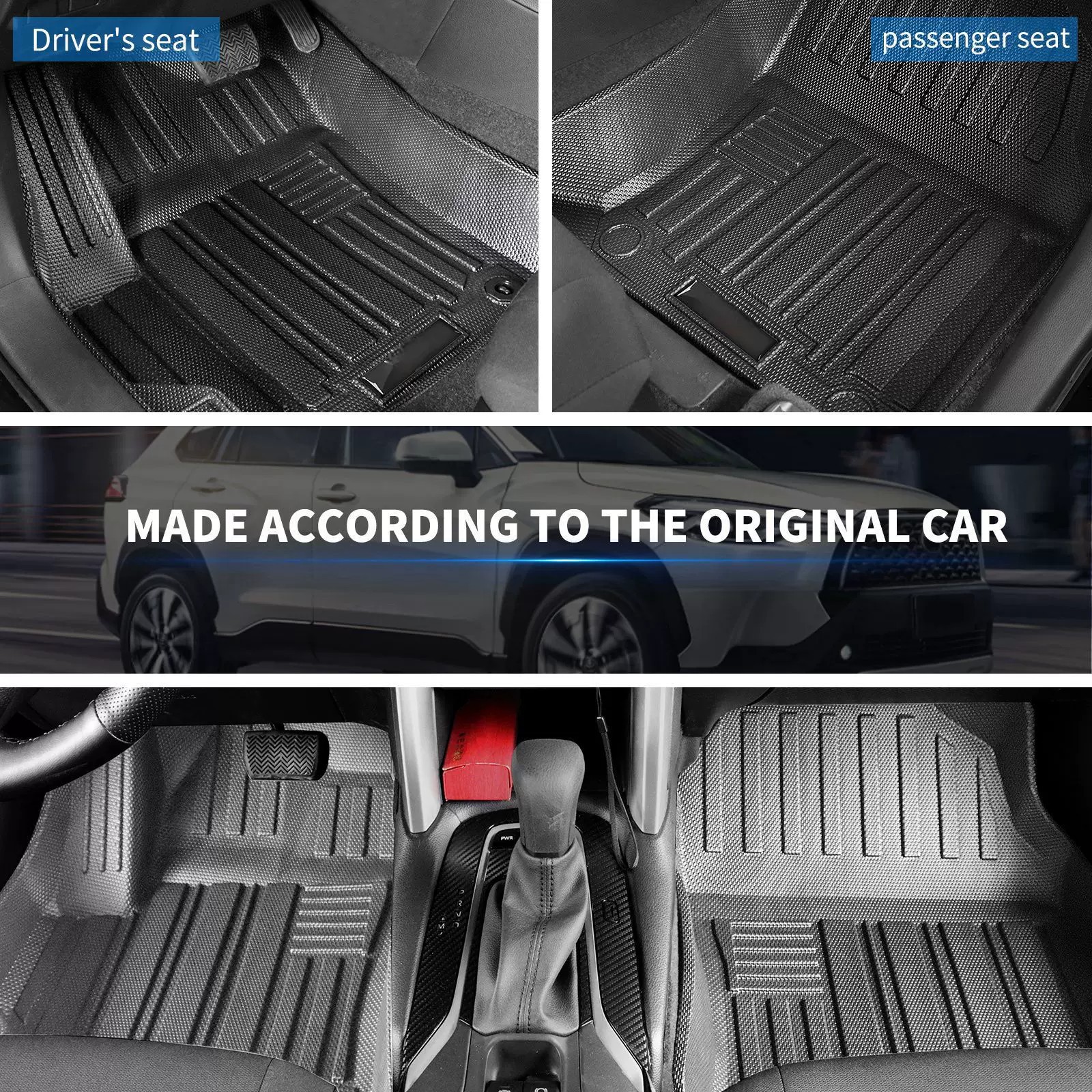Suitable for 97-06 Wrangler Tj Right-Hand Drive Cars, Special Tpe Floor Mats