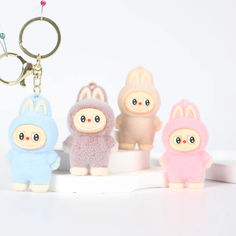 新しい植毛小動物キーホルダー Douyin 生放送ラブブ人形バッグペンダントクリエイティブ小さなギフトペンダント|undefined