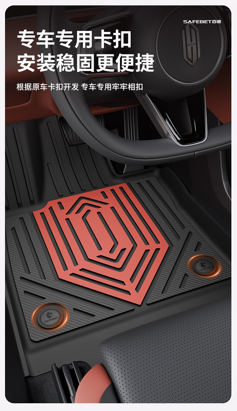 Suitable for Shangjie Z7 Z7T H5 Special Vehicles, Colorful Tpe Car Floor Mats, Car Accessories, Trunk Mat