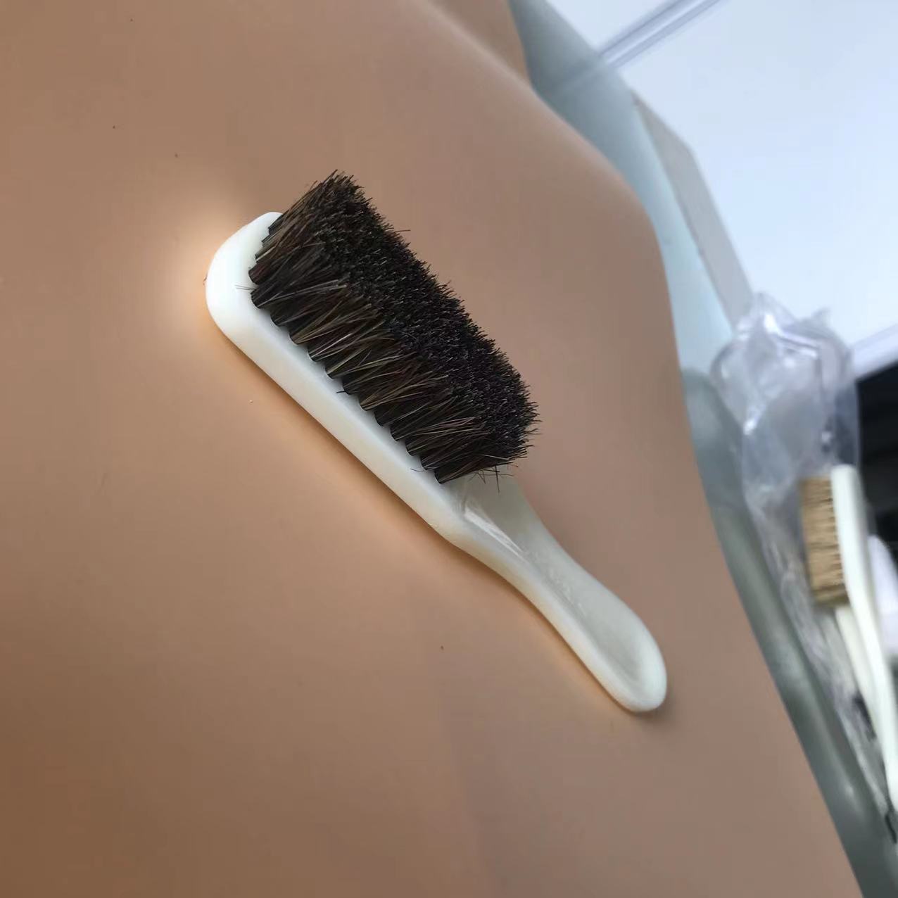 Cepillo de alambre Cepillo de pelo de cerdo Cepillo Wenwan de pelo suave Limpieza de pastas Eliminación de polvo Nuez Vajrayana Cepillo de herramientas Cepillo para zapatos