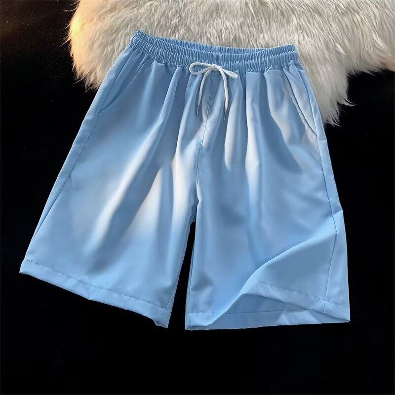 Personalizado al por mayor caramelo de viento neutro multicolor 25 colores primavera y verano nuevos pantalones cortos casuales de cinco puntos sueltos y cómodos