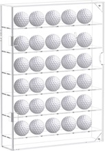 透明亚克力多层高尔夫球展示架有机玻璃存放30高尔夫球壁挂收纳架