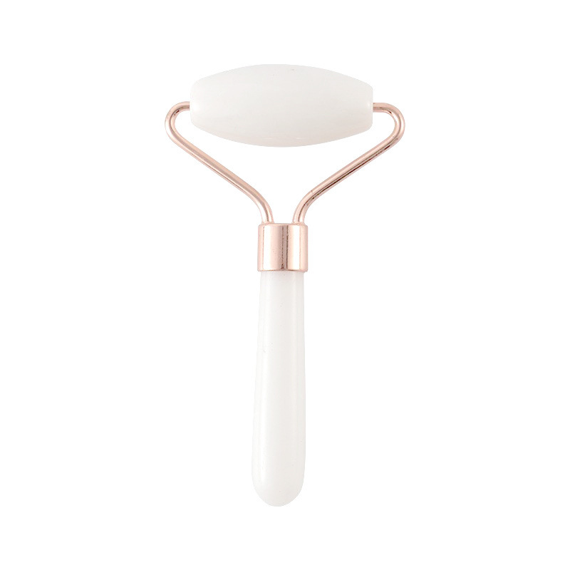 Rodillo facial de cristal en forma de corazón para masaje y lifting