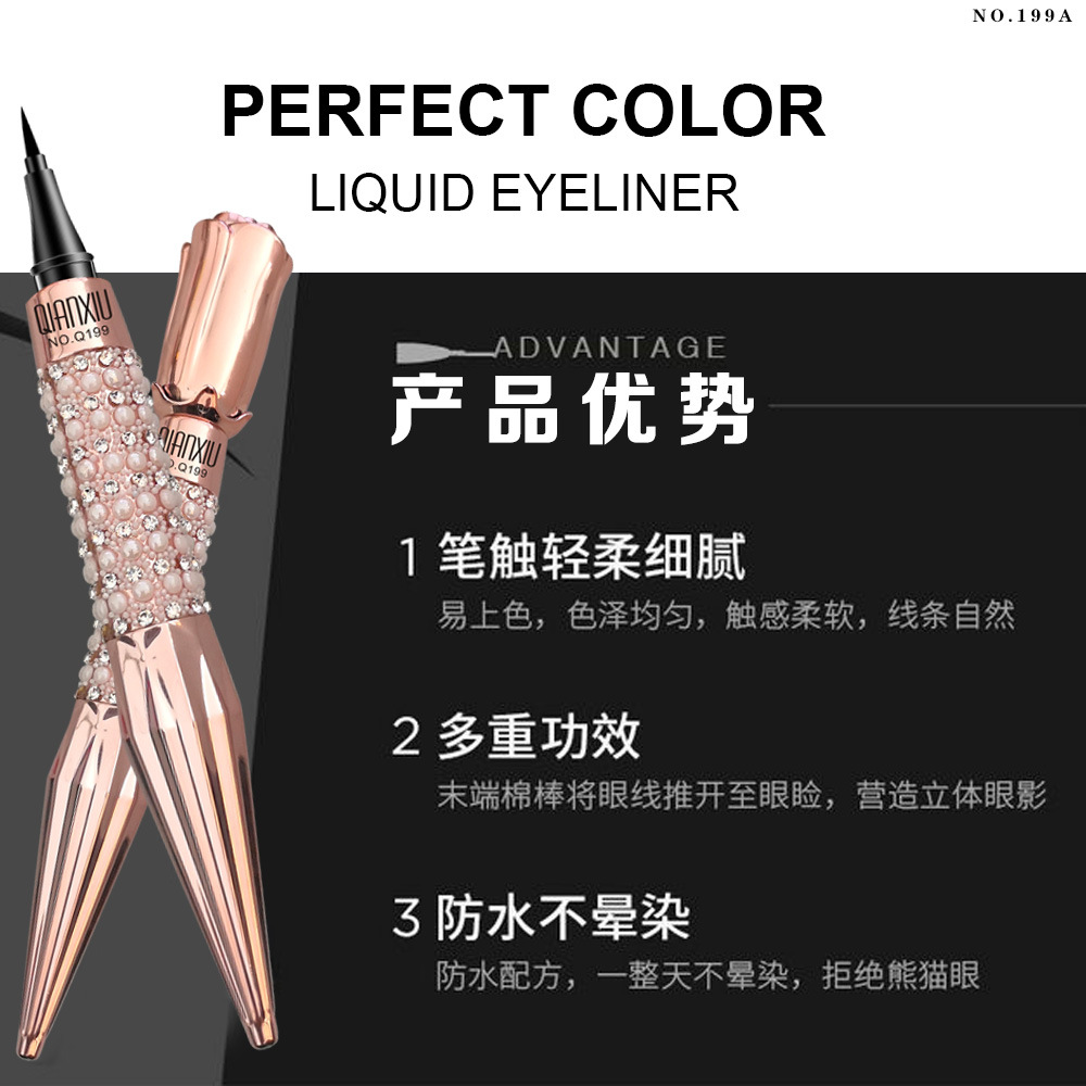 QIANXIU Cross-border Makeup Queen, Scepter non-smudging Eyeliner Liquid Pen, a best-selling product in Europe and America, waterproof and long-lasting eyeliner pen undefined