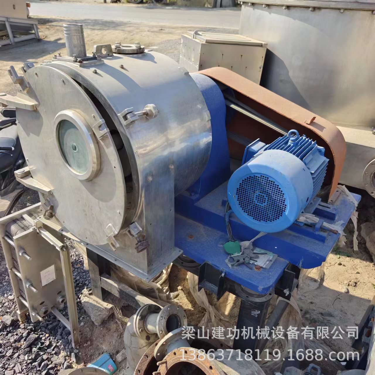 二手LWL450卧式螺旋过滤离心机 化工制药卧螺离心机 建功回收