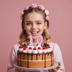 跨境亚马逊TEMU希音TK高端烘焙双色蝴蝶数字生日派对蜡烛蛋糕装