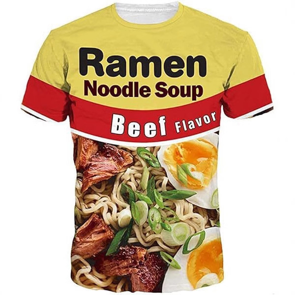 Keasmto 3D printing cool T-shirt pattern design casual summer short sleeve fashion T-shirt men's and women's