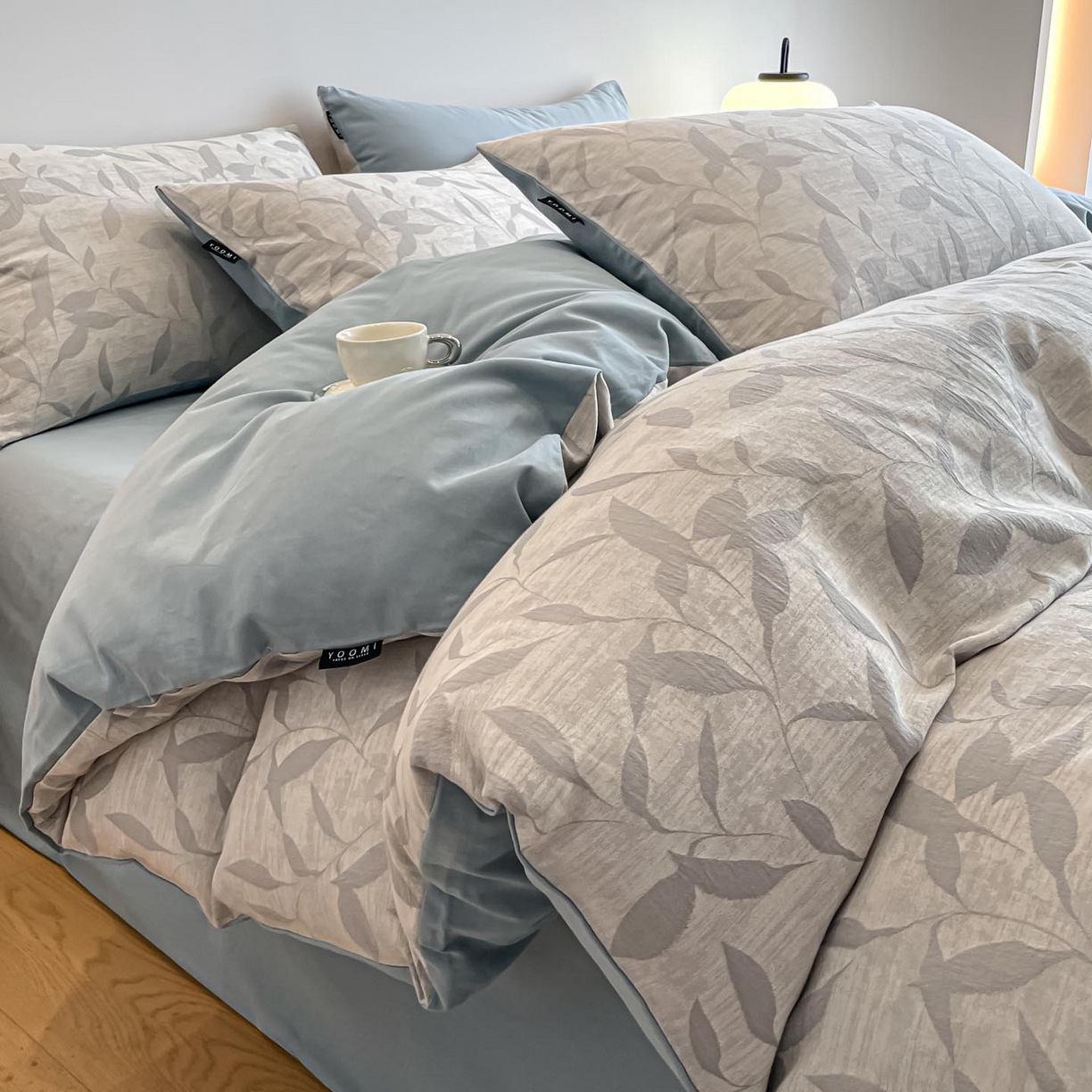 Autumn and Winter New Style Class a Pure Cotton Brushed Yarn-Dyed Jacquard Four-Piece Set Thickened Pure Cotton Bed Sheet Duvet Cover Four-Piece Bedding Set