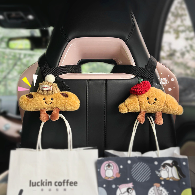 gancho de automóvil trasero gancho de automóvil creativo gancho de automóvil multifuncional gancho de asiento trasero gancho de dibujos animados oculto gancho