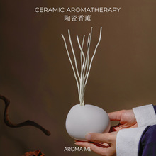 全季酒店同款禅茶无火香薰礼盒陶瓷瓶香薰精油藤条香薰星级酒店香