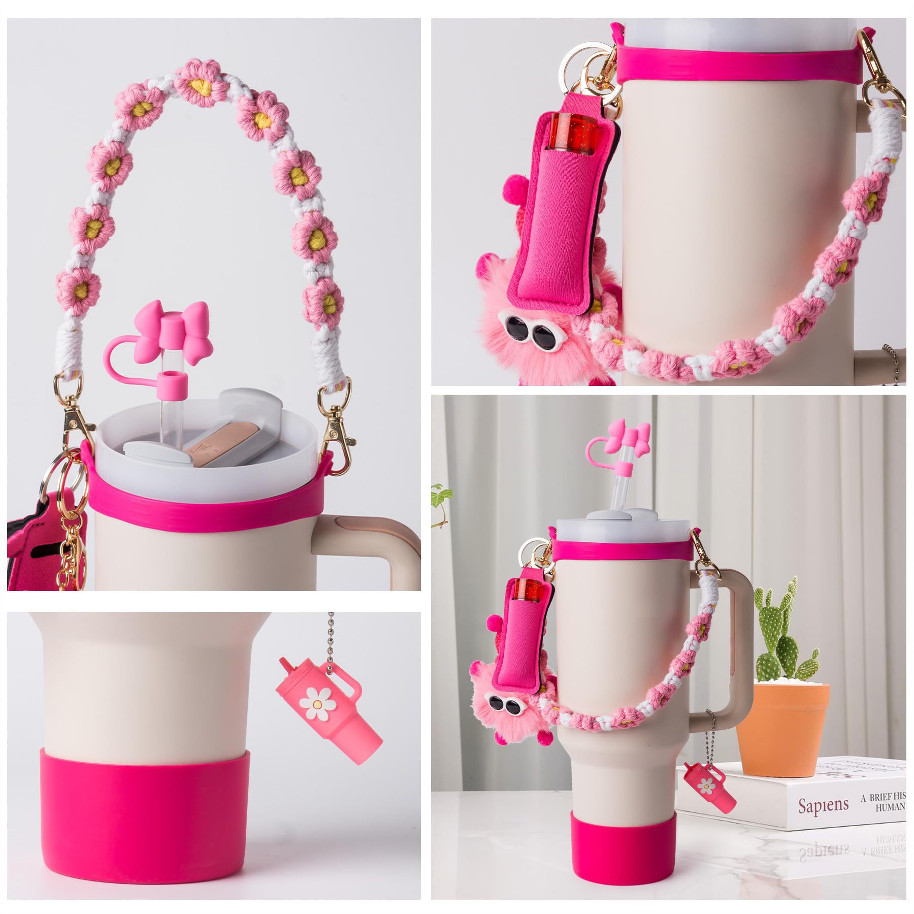 Ice Bag 17400 Weinflaschenkühler – Pink, Transparente PVC-Tasche, Wiederverwendbar, Für Unterwegs