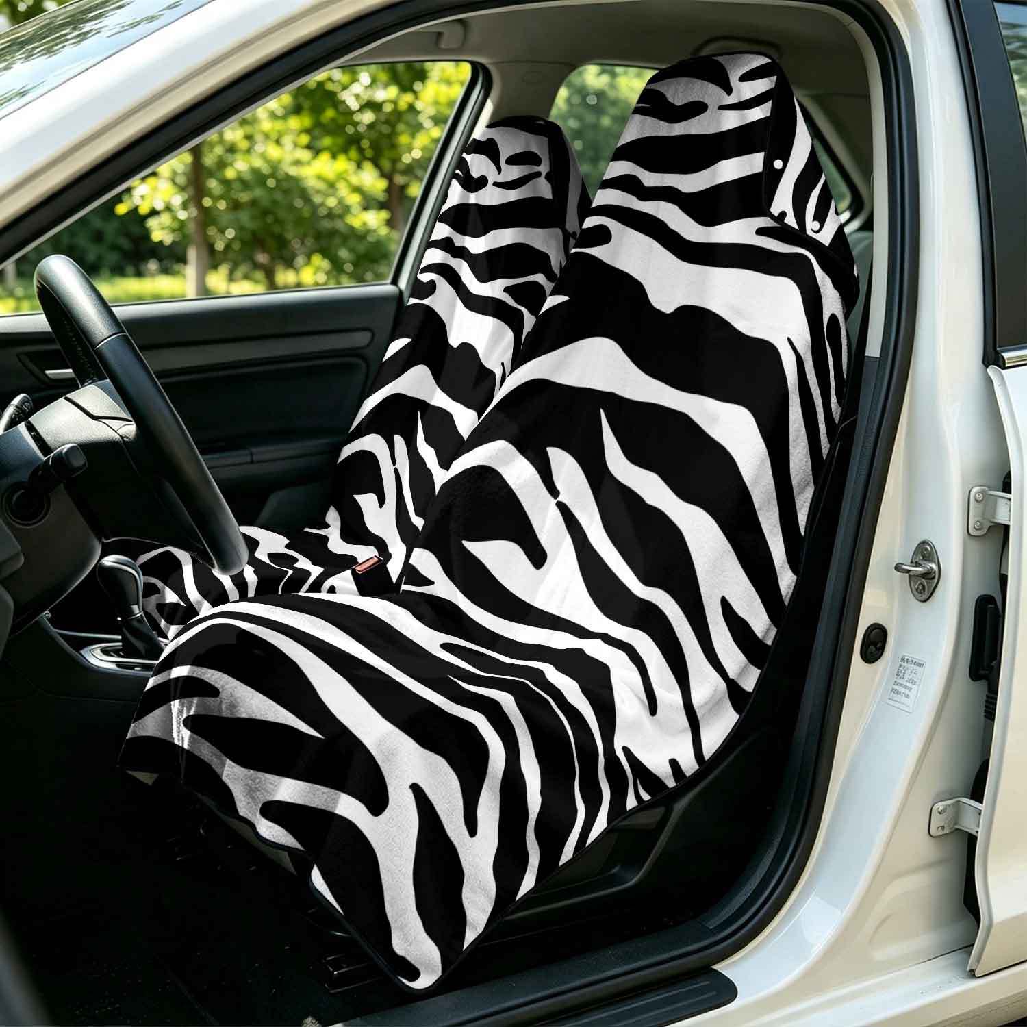 2-piece dual-use car seat cover, ultra-fine fiber, can be used as a beach towel, printed car protective seat cover 13