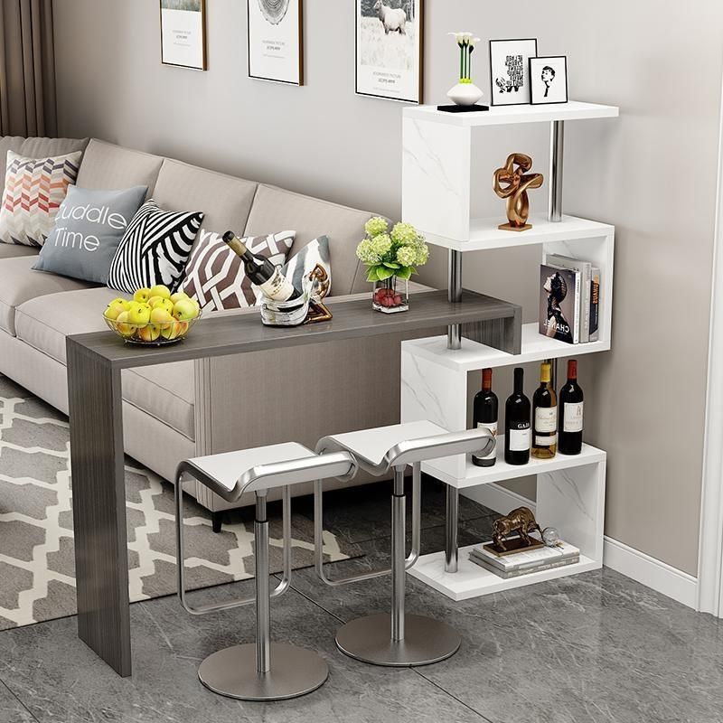 Simple Home Bar Table Small Bar Table Against the Wall Living Room Entrance Partition Creative Wine Cabinet Bar Balcony Table