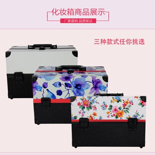 Factory wholesale jigsaw aluminum alloy beauty salon toolbox aluminum lock makeup school special makeup bags