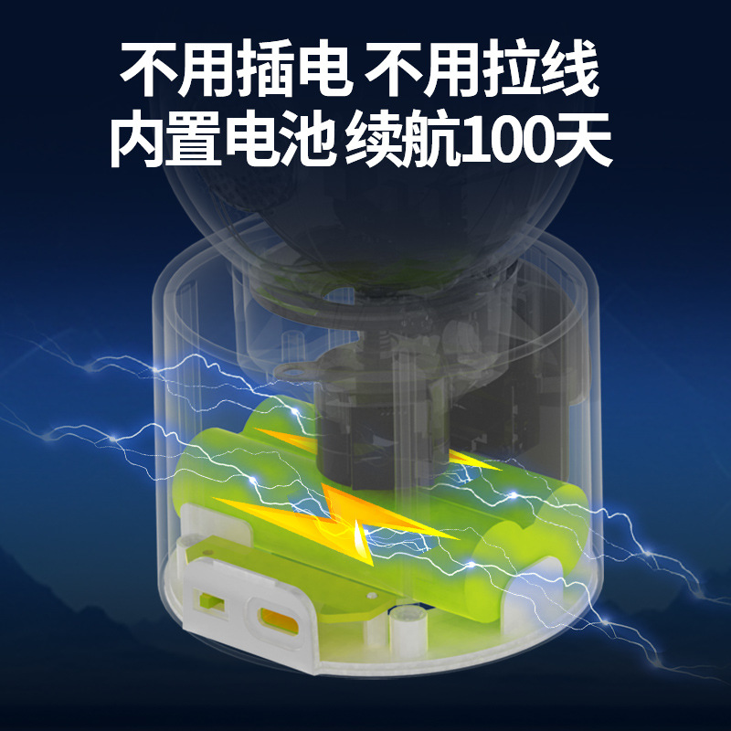 Cámara doméstica sin conexión perforación monitoreo inalámbrico monitor inteligente 360 visión nocturna HD sala de estar interior