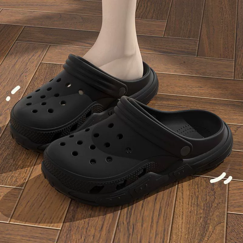 Сандалии Croc для женщин, лето 2026 нового стиля, нескользящие, против запаха, EVA, ощущение дешевизны, пляжные тапочки, мужская верхняя одежда