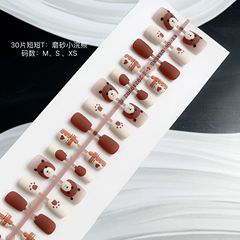 2024新款穿戴甲可愛卡通磨砂小浣熊直播擺地攤