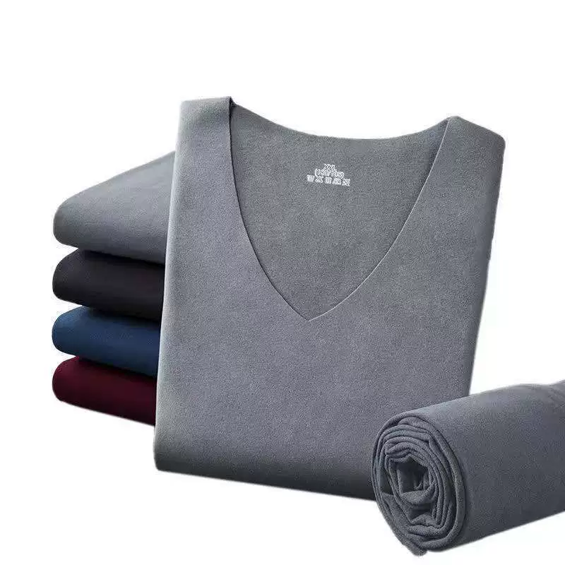 Men's winter fleece keep warm thermal underwear, trousers, wholesale, V-neckline, increased thickness