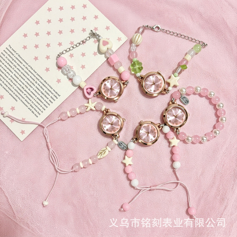 Chinese-style watch with an ancient design, original design for female students, high aesthetic appeal, artistic temperament, minimalist fashion, beaded bracelet watch Chinese-style watch with an ancient design, original design for female students, high aesthetic appeal, artistic temperament, minimalist fashion, beaded bracelet watch
