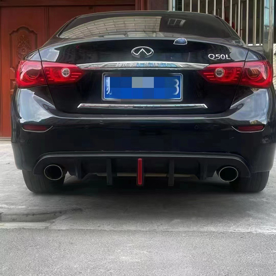 Suitable for Infiniti Q50L Models from 2014-2022, Modified Rear Lip Surround with Vertical Light Design