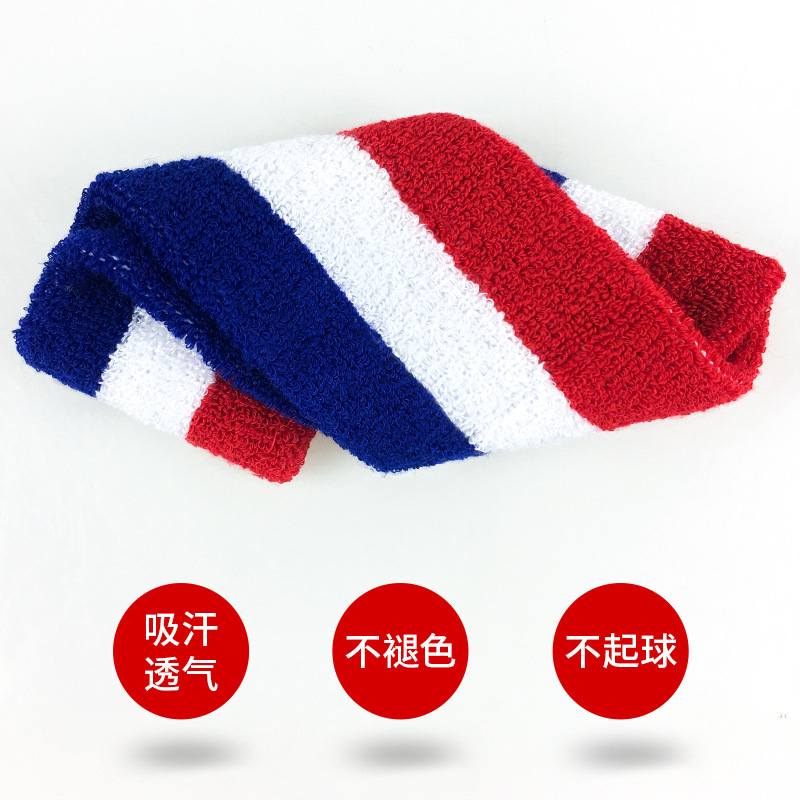 现货批发运动发带透气 吸汗毛巾头带导汗带跑步篮球羽毛球止汗带