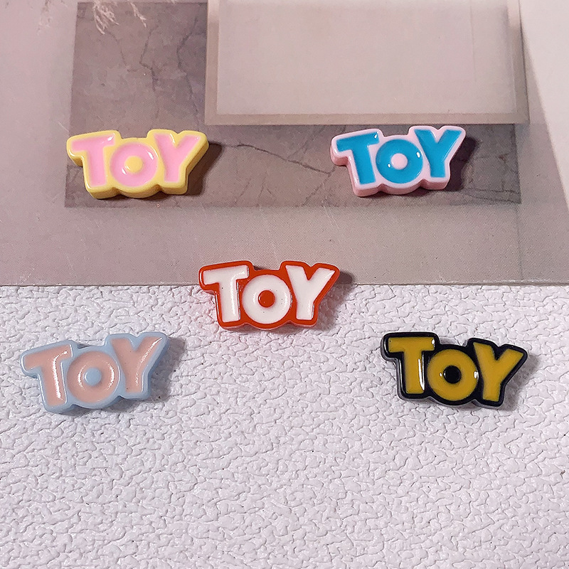 Nuevo alfabeto inglés marca diy accesorios de resina crema pegamento para el cabello clips para el cabello accesorios de taza para teléfonos móviles material de hebilla de zapatos