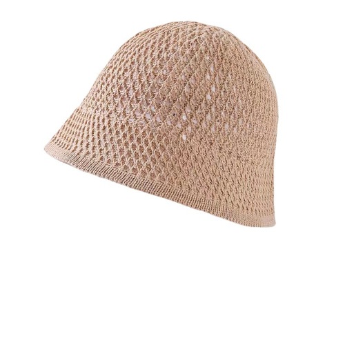 Summer and Spring Trend Brand Knit Mesh Bucket Hat Summer Sun Hat Fashion Influencer Breathable