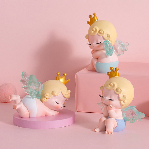 New Anne Angel Girl Blind Box Series Complete Set of Ornaments Princess Cake Decoration Doll Birthday Gift Figure