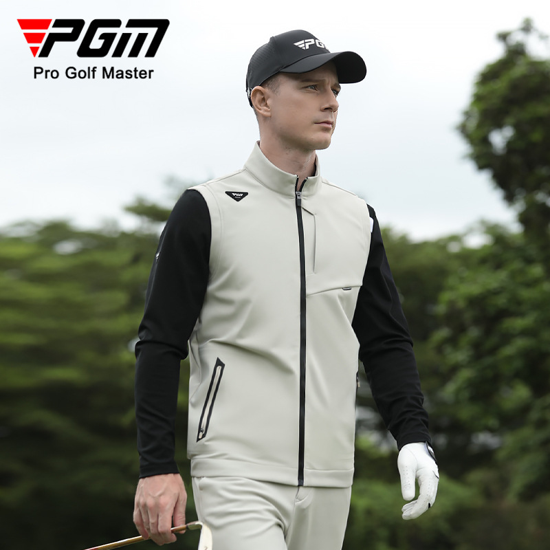 PGM golf vest men's coat clothes autumn and winter clothing men's knitted inner jacket vest waistcoat