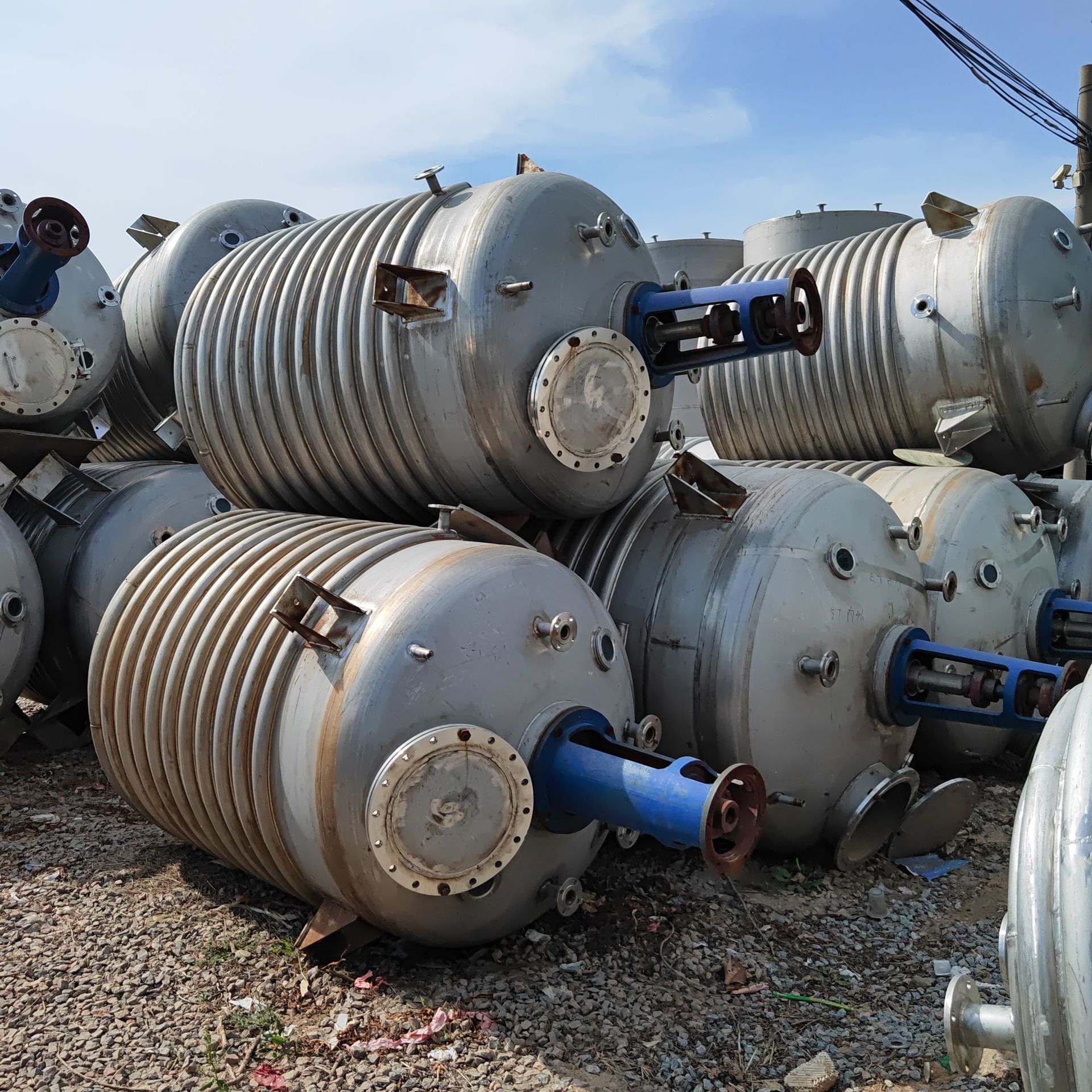 316不锈钢超声波反应釜5L 100L全自动不锈钢发酵罐 二手化工设备