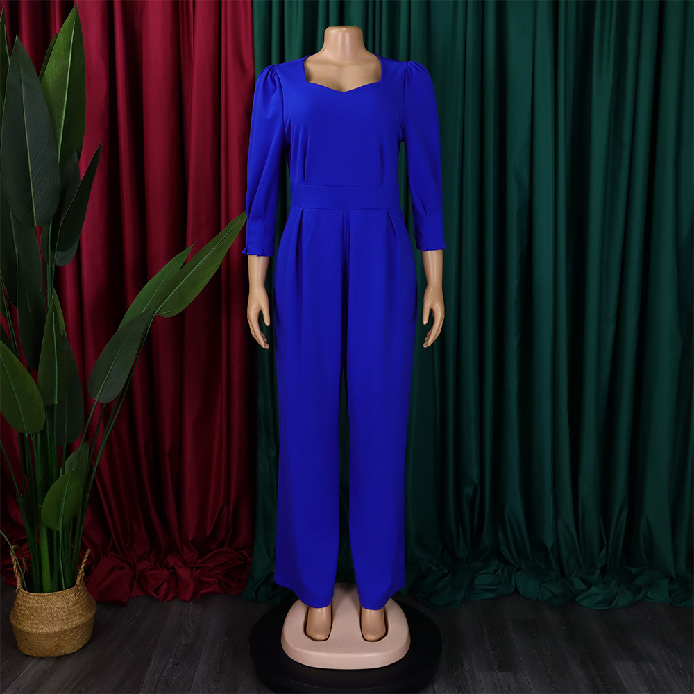 Damen Jumpsuit Langarm Lässig Weites Bein Für Den Winter_voghion.com