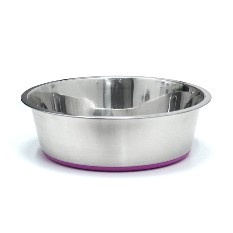 Tazón para perros de acero inoxidable Tazón para perros Tazón para perros antivolcado Tazón para agua para perros Suministros transfronterizos Tazón para mascotas Tazón para perros grande Tazón para arroz para perros
