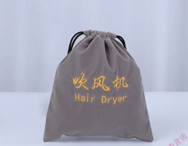 Bolsas de franela al por mayor suministros para hoteles, juegos para secador de pelo, bolsas de tela, bolsillos con cordón, bolsas de almacenamiento de joyería Wenwan, bolsillos con cordón