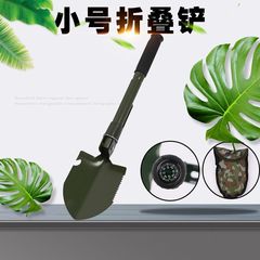 Hardware garden tools wholesale outdoor camping fishing digging small shovel multi-purpose shovel army green folding shovel