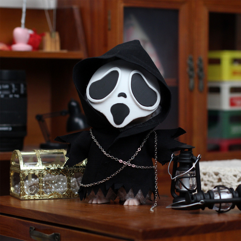 Baby Clothes Only] First/Third Generation Labubu Baby Clothes Doll Clothes Halloween Costume Ghost Heartbeat Macaron