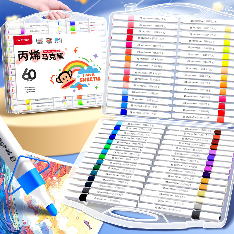 Auténtica boca grande pinza de pinza de vinilo pinza de pintura pinza de pintura para niños estudiantes impermeable secado rápido no es fácil de descolorar