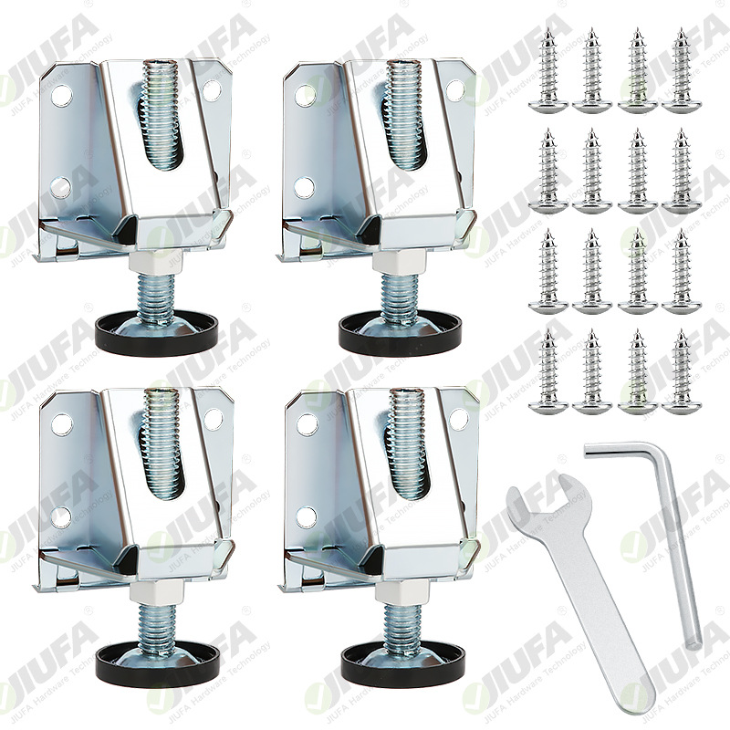 Nivel de armario pesado pies ajustables tornillos ajustables resolver suelo desigual antideslizante almohadilla del pie arriba y abajo altura de ajuste