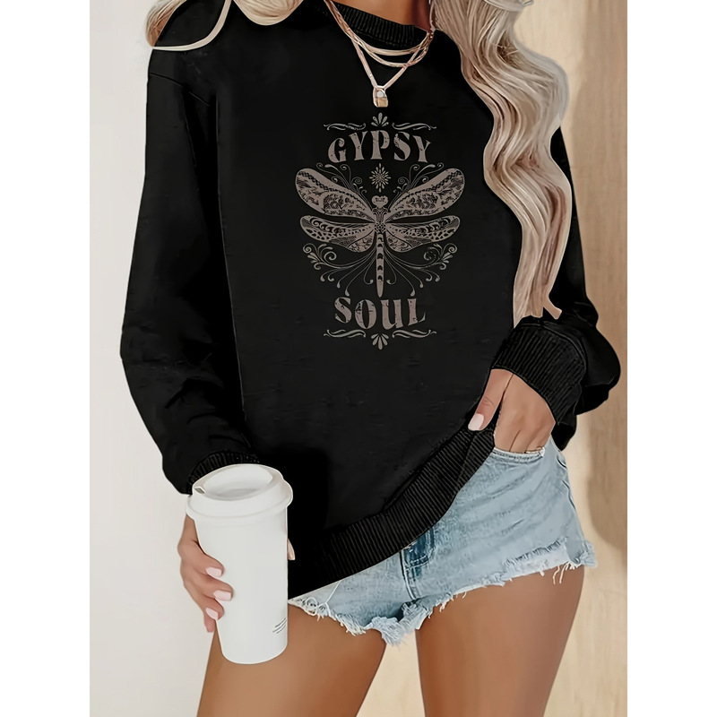 H 17710 Dragonfly Crew Neck Hoodie Dragonfly Crew Neck Sweatshirt H 17710 Dragonfly Crew Neck Hoodie Dragonfly Crew Neck Sweatshirt