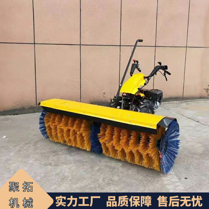 手推式扫雪机 道路扬雪清雪机 多功能全齿轮汽油铲雪机 聚拓机械