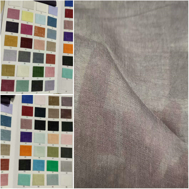 天丝苎麻面料布 天丝苎麻布料服装 80g天丝苎麻上衣衬衫面料