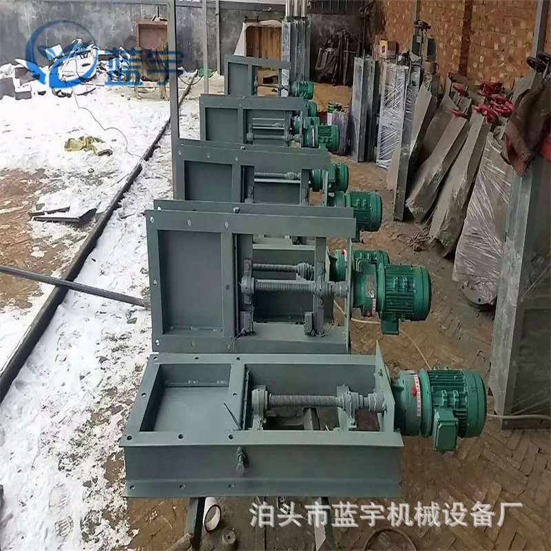 除尘设备灰斗卸料装置插板门插板阀250*250手动启闭机螺旋闸阀