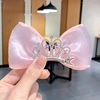 Children's hairgrip with bow for princess, cute hairpins, three dimensional hair accessory