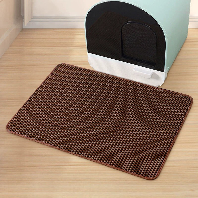 Double‑layer cat litter mat EVA, washable anti‑carrying splash‑proof, multiple sizes