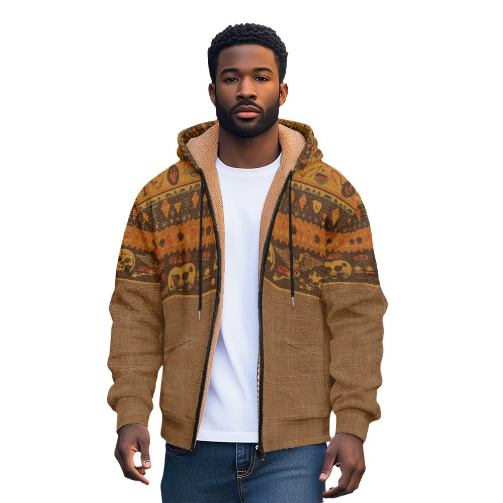 Suéter con cremallera de estilo retro americano Marca de moda de primavera y otoño Tendencia suelta casual de todo fósforo Chaqueta con capucha de gran tamaño MF12